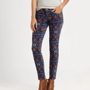 Current/Elliott l Ankle Skinny Midnight Tapestry Jeans Size 28